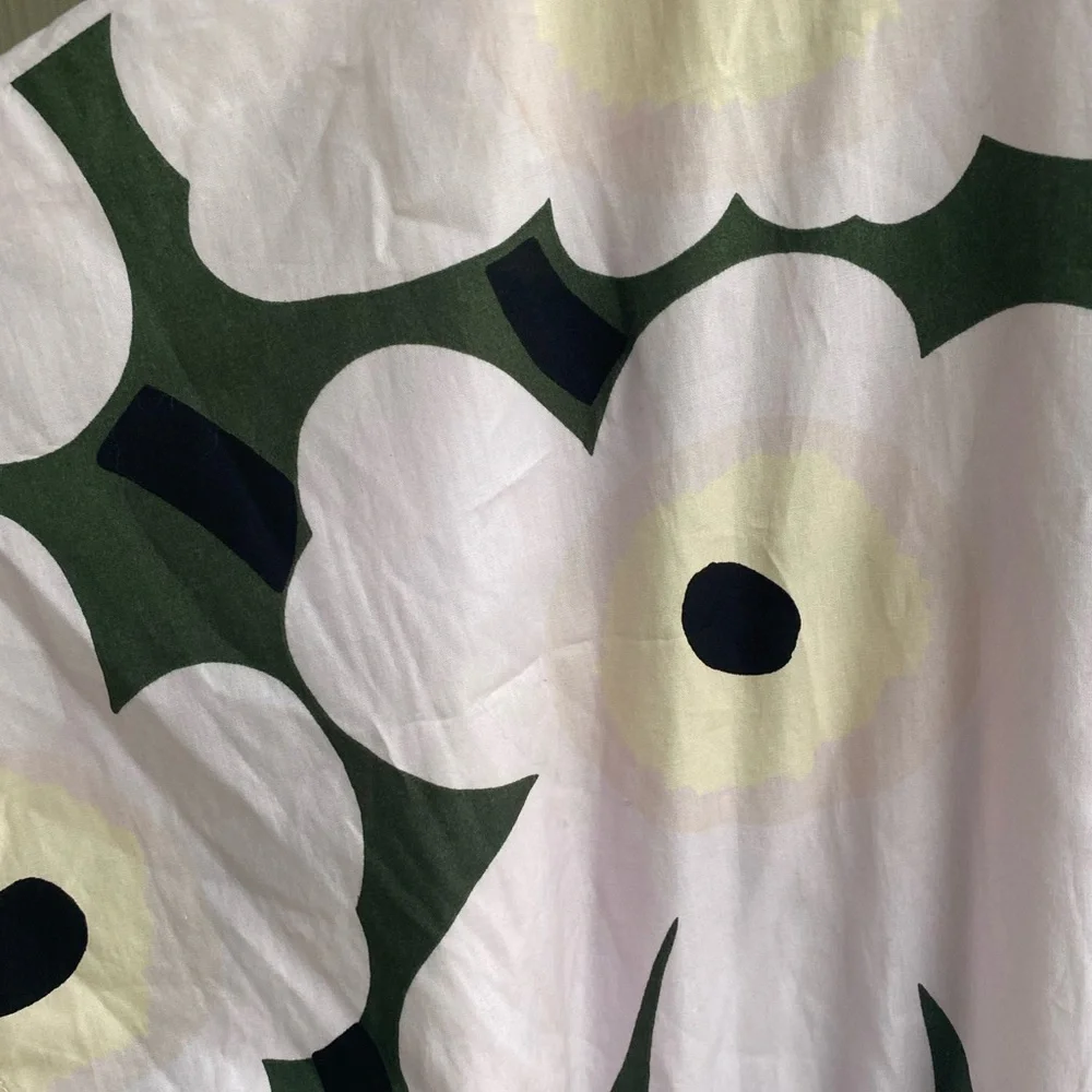 Marimekko Siloinen Pieni Unikko 2 Midi Dress Large NWOT Poppy - Picture 13 of 15